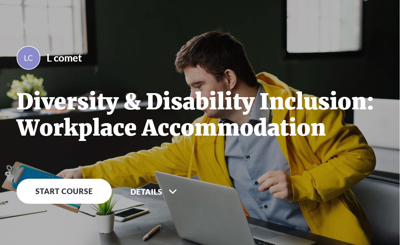 Preview of the workplace accommodation training course